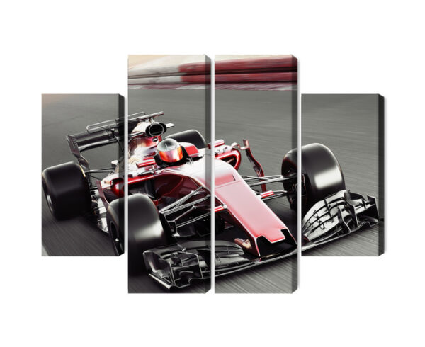 Obraz Wieloczęściowy Samochód Formuły 1 Na Torze - obrazek 3