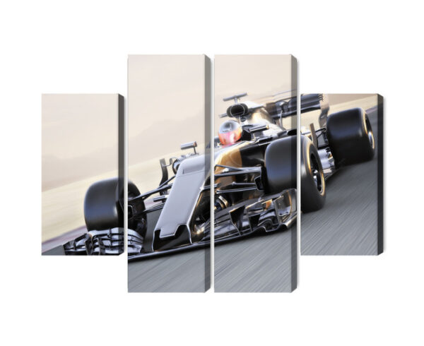 Obraz Wieloczęściowy Samochód Formuły 1 Na Torze Wyścigowym - obrazek 3