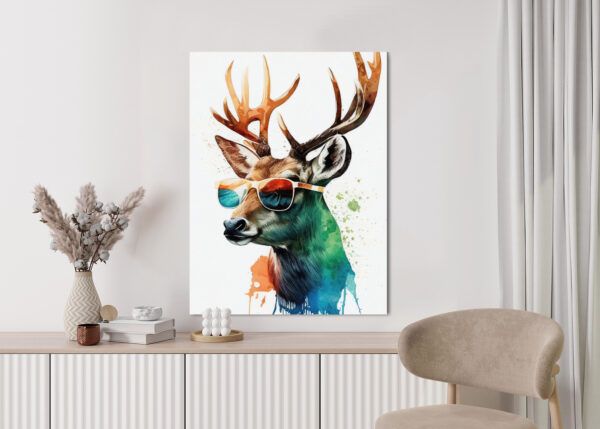 Plakat Jeleń W Okularach Przeciwsłonecznych - obrazek 6