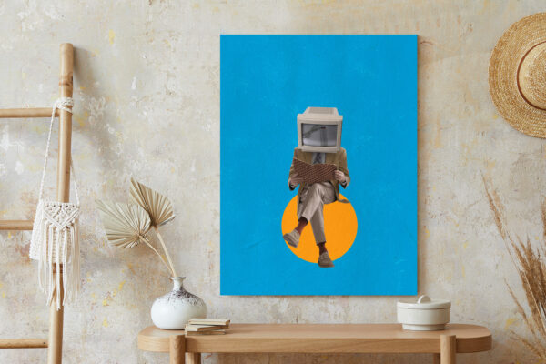 Plakat Binarny Umysł Kolaż Nowoczesny - obrazek 7