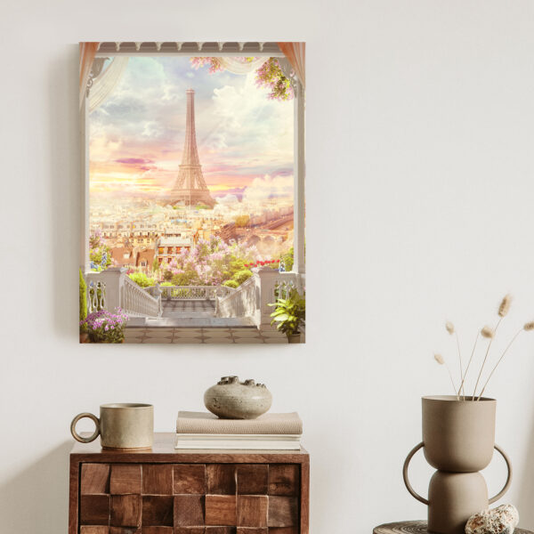 Plakat Widok Z Tarasu Na Malowniczy Paryż - obrazek 4