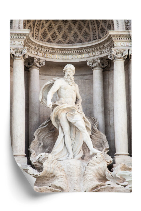 Plakat Architektura Najpiękniejszej Fontanny Di Trevi W Rzymie - obrazek 3
