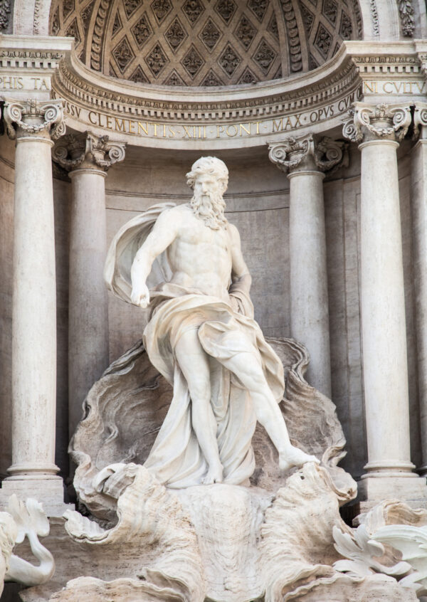 Plakat Architektura Najpiękniejszej Fontanny Di Trevi W Rzymie - obrazek 2