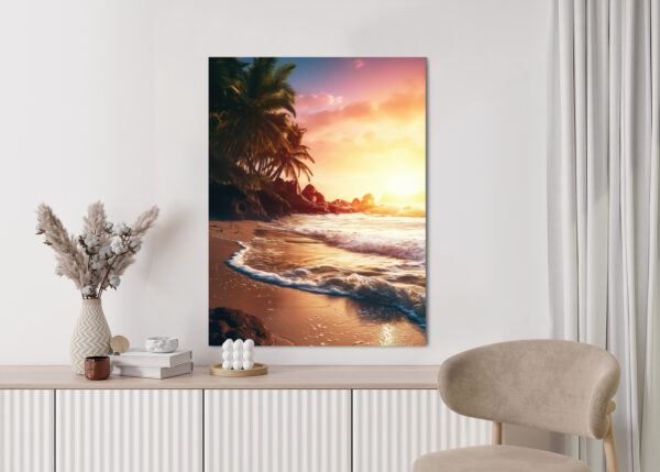 Plakat Plaża Morze I Drzewa Palmowe - obrazek 6