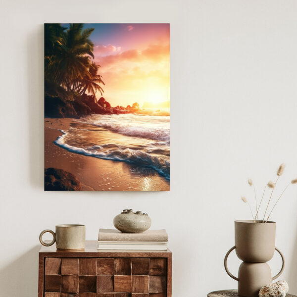 Plakat Plaża Morze I Drzewa Palmowe - obrazek 4
