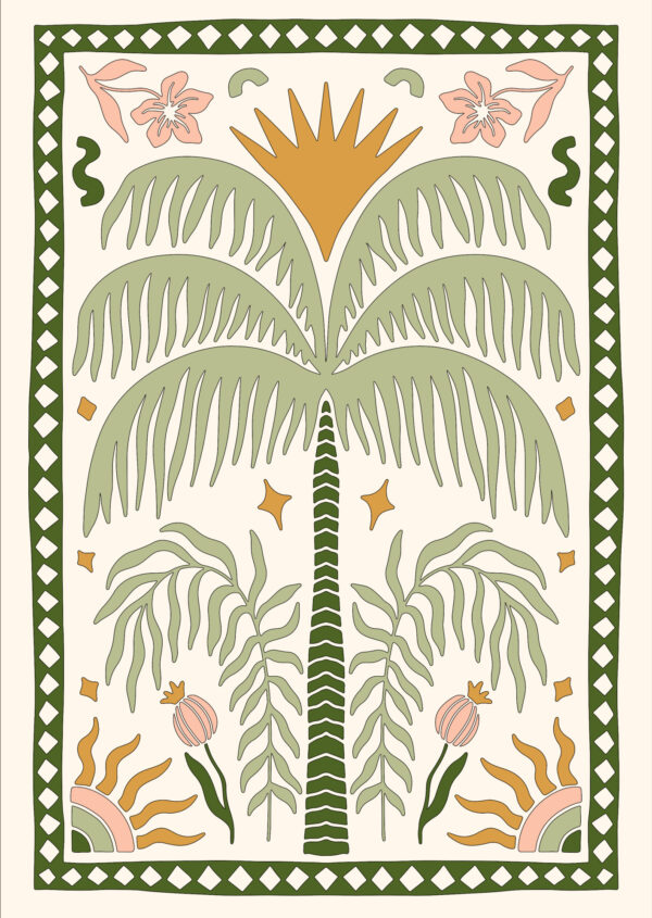 Plakat Palma I Rośliny Orientalne - obrazek 2