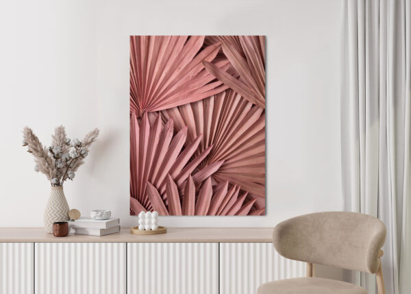 Plakat Różowe Palmowe Liście W Stylu Boho - obrazek 6