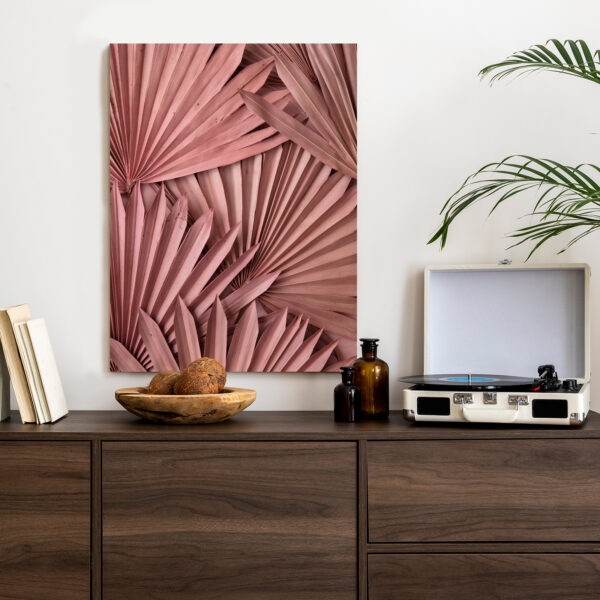 Plakat Różowe Palmowe Liście W Stylu Boho - obrazek 5