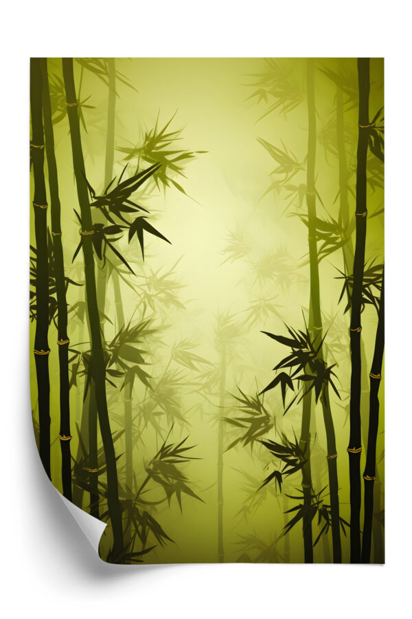Plakat Las Bambusowy We Mgle - obrazek 3