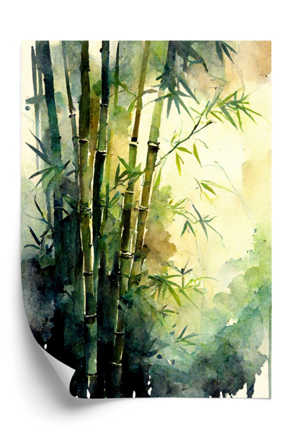 Plakat Akwarelowy Las Bambusowy - obrazek 3