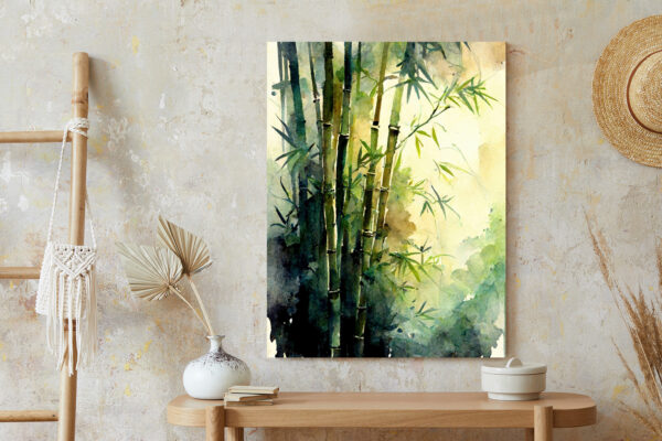 Plakat Akwarelowy Las Bambusowy - obrazek 7