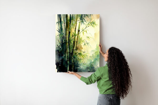 Plakat Akwarelowy Las Bambusowy - obrazek 8