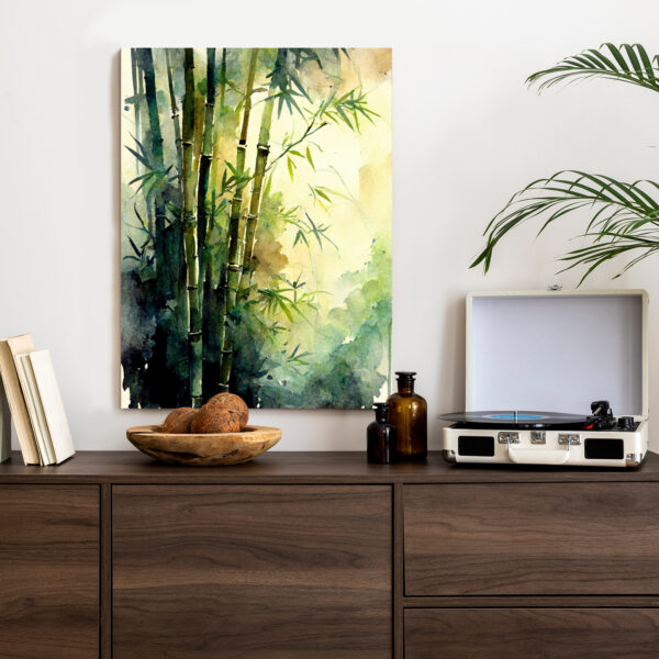 Plakat Akwarelowy Las Bambusowy - obrazek 5