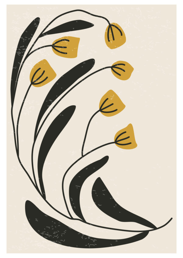 Plakat Botaniczna Ilustracja Z Kwiatami - obrazek 2