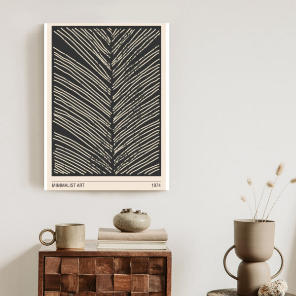 Plakat Minimalistyczna Grafika Liścia - obrazek 4