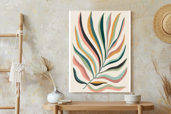 Plakat Wielobarwny Liść Matisse - obrazek 7