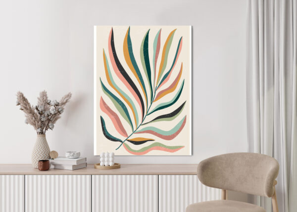 Plakat Wielobarwny Liść Matisse - obrazek 6