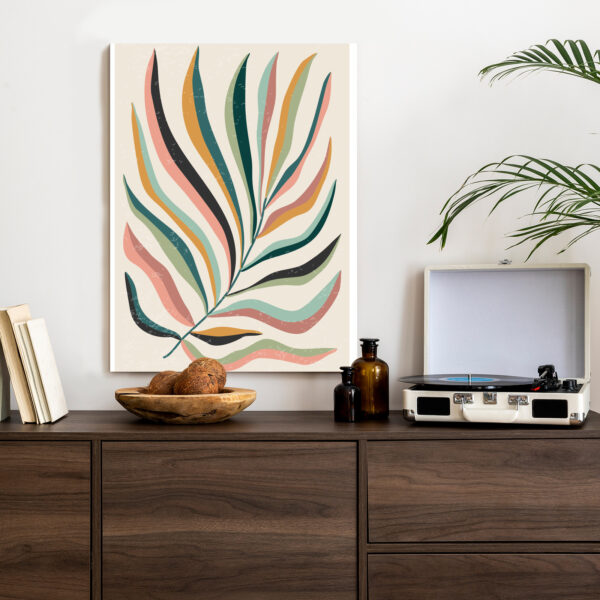 Plakat Wielobarwny Liść Matisse - obrazek 5
