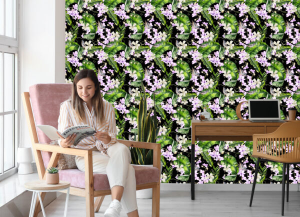 Tapeta Do Salonu Storczyki Natura Kwiaty Rośliny - obrazek 9