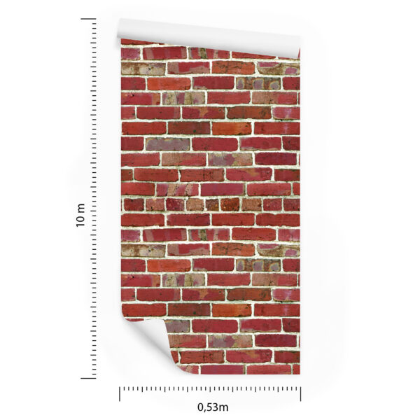 Tapeta Cegła-Mur 3D - obrazek 3